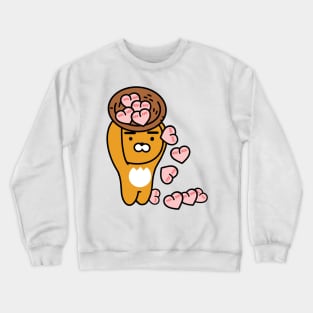 Ryan with Apeach Hearts Crewneck Sweatshirt